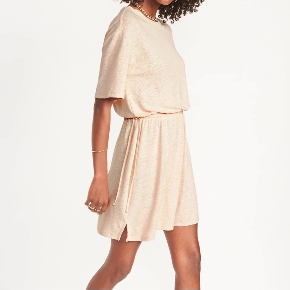 NWT OLD Navy tee dress, jersey,Beige,tan, spring, summer,extra small